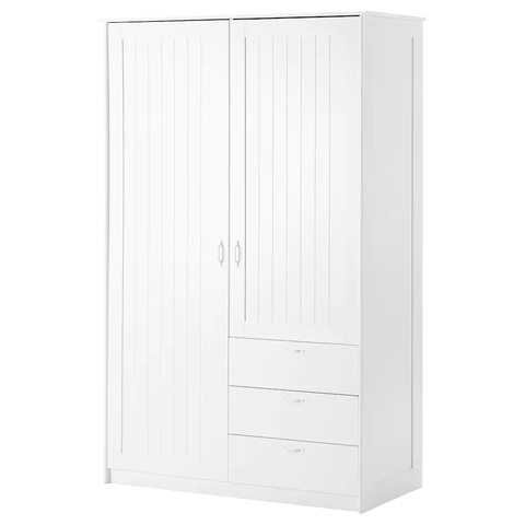 TỦ QUẦN ÁO MUSKEN IKEA - TRẮNG 124x60x201 cm