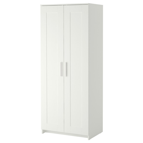 TỦ QUẦN ÁO 2 CÁNH BRIMNES IKEA - TRẮNG 78x190 cm