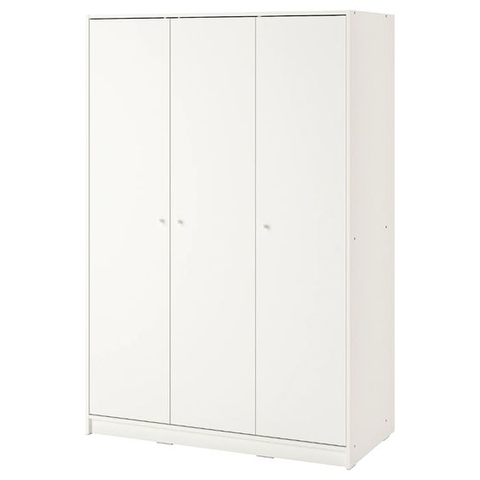 TỦ QUẦN ÁO 3 CÁNH KLEPPSTAD IKEA - TRẮNG 117x176 cm