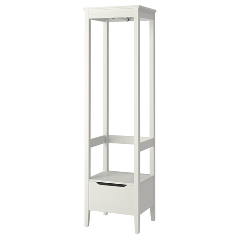 TỦ QUẦN ÁO MỞ IDANÄS IKEA - TRẮNG 59x211 cm