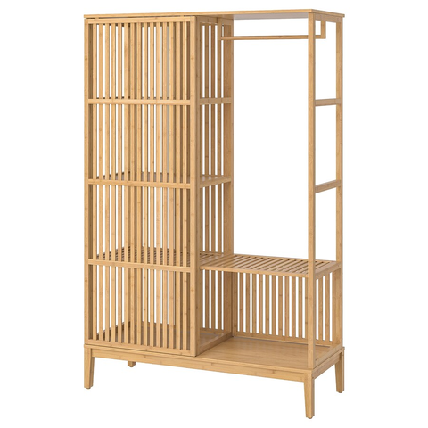 TỦ QUẦN ÁO MỞ CÁNH LÙA NORDKISA IKEA - TRẮNG 120x186 cm