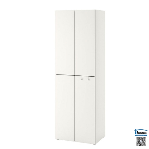 TỦ QUẦN ÁO SMÅSTAD / PLATSA IKEA - Màu trắng (60x57x181 cm)