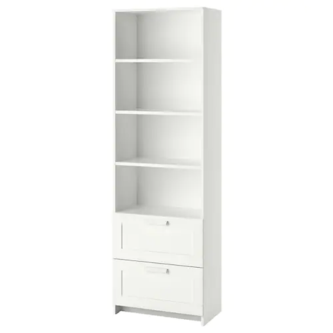 TỦ SÁCH CAO BRIMNES IKEA - TRẮNG 60x190 cm