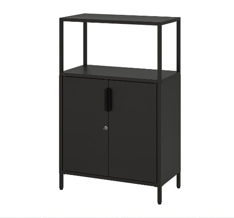 TỦ ĐỂ TÀI LIỆU CÓ CỬA TROTTEN IKEA - Màu than Antraxit 70x110 cm