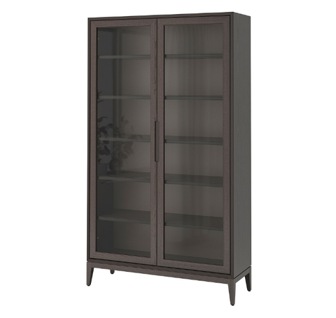 TỦ TRƯNG BÀY CÓ CỬA KÍNH REGISSÖR IKEA - NÂU 118x203 cm