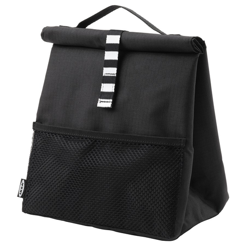 TÚI ĐỰNG HỘP CƠM FRAMTUNG IKEA - ĐEN 22x17x35 cm