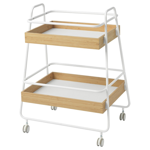 XE ĐẨY 2 TẦNG SVENARUM IKEA - TRẮNG 40x56 cm