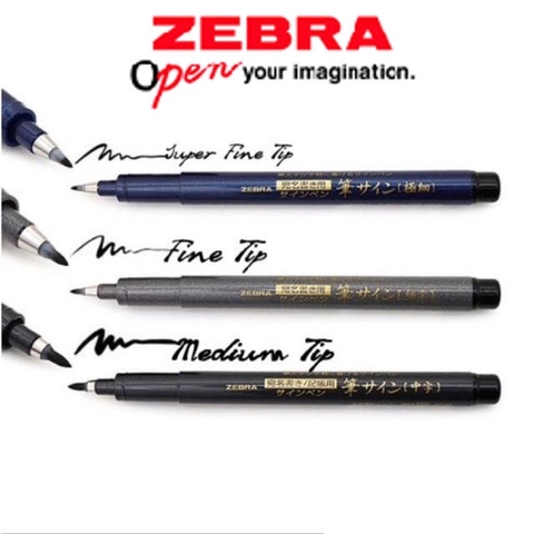 Zebra Fude Brush Pen Extra Fine WFSS4