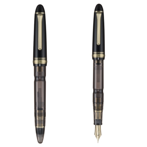 BÚT MÁY SAILOR 1911 REALO 18K GOLD TRIM BLACK
