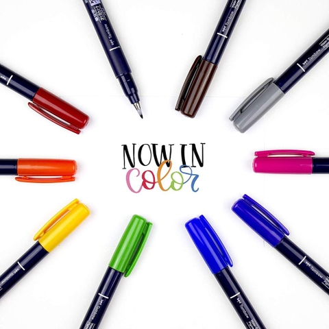 BÚT VIẾT THƯ PHÁP TOMBOW FUDENOSUKE CHUYÊN VIẾT HÁN TỰ - BRUSH LETTERING 10 MÀU