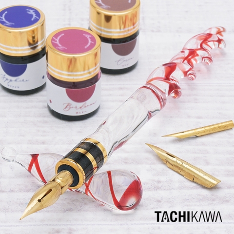 BỘ BÚT TACHIKAWA PREMIUM - SHELLFISH RUBY RED PSSSH01R