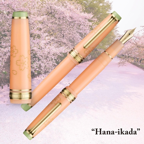 PG SLIM FOUNTAIN PEN 14K JAPANESE SCENERY