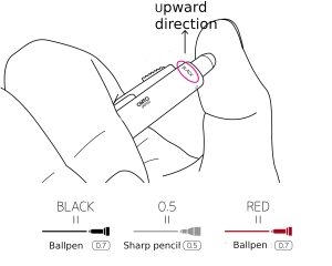 BÚT BI OHTO MULTI 3 IN 1 MS02