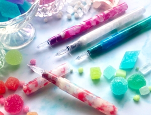 BÚT THỦY TINH TERANISHI GUITAR GLASS PEN WITH CAP LONG TYPE GLAAL