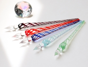 BÚT THỦY TINH TERANISHI GUITAR GLASS PEN LINE MESH GLALM