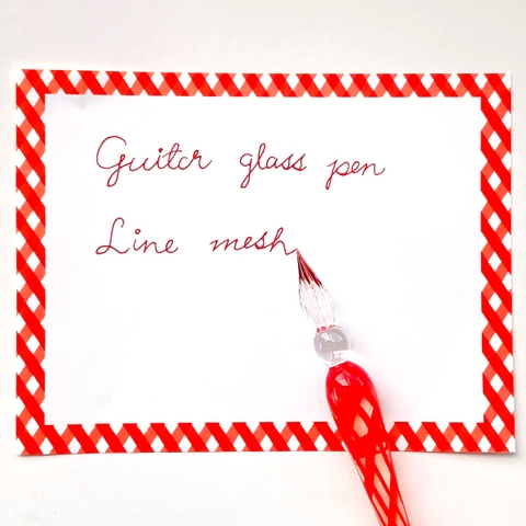 BÚT THỦY TINH TERANISHI GUITAR GLASS PEN LINE MESH GLALM