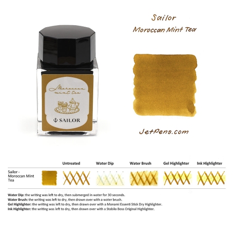 SAILOR MOROCCAN MINT TEA INK - 20ML 13-1220-203