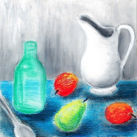 BỘ 6 MÀU BÚT SÁP NIHON RIKAGAKU KITPAS BY ARTIST KA-1,2,3