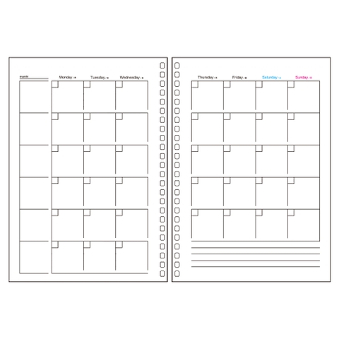 RUÔT SỔ A5 LIHIT LAB PLANNER N1650MP