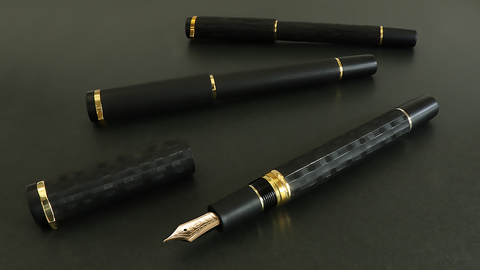 BÚT MÁY SAILOR EBONITE SCULPTURE FOUNTAIN PEN 