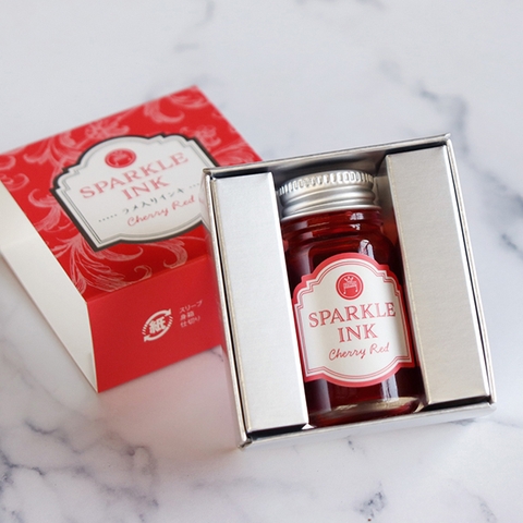 Mực viết Teranishi Guitar Sparkle-ink - Rubby Pink  12ml
