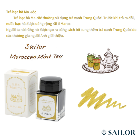 SAILOR MOROCCAN MINT TEA INK - 20ML 13-1220-203