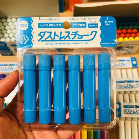 HỘP 6 VIÊN PHẤN KHÔNG BỤI NIHON RIKAGAKU DUSTLESS CHALK DCC-6