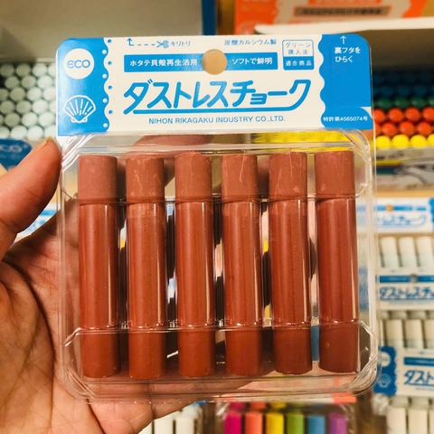 HỘP 6 VIÊN PHẤN KHÔNG BỤI NIHON RIKAGAKU DUSTLESS CHALK DCC-6