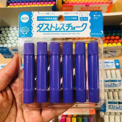 HỘP 6 VIÊN PHẤN KHÔNG BỤI NIHON RIKAGAKU DUSTLESS CHALK DCC-6