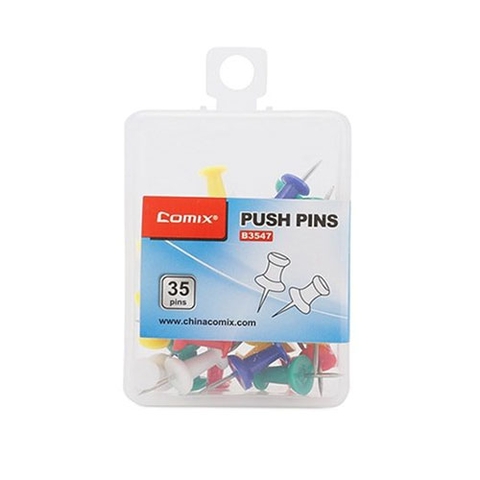 1 Hộp Đinh Ghim Ngũ Sắc Deli (quà tặng)