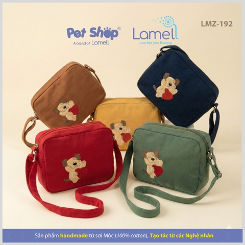 Túi Đeo Chéo Mini Cún Ôm Trái Tim