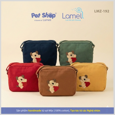 Túi Đeo Chéo Mini Cún Ôm Trái Tim