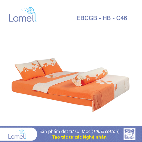 Bộ chăn ga gối (phủ) Hoa bướm tình yêu(1m2x2m)