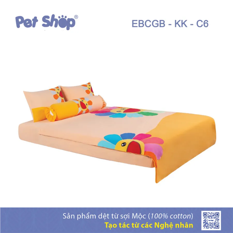 Bộ chăn ga gối (bọc) Hoa Kiki Kaikai (1.8*2m)
