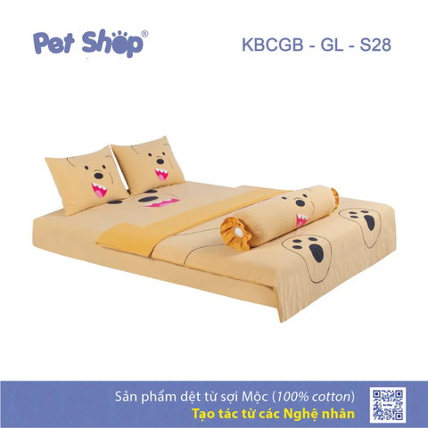 Bộ chăn ga gối (bọc) Gấu Grizzly (1.8*2m)