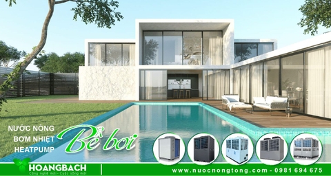 Máy nước nóng Bơm nhiệt chính hãng cho hồ bơi tại Hải Dương