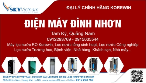 Đại lý cung cấp Thiết bị lọc nước : Đình Nhơn - Tam Kỳ, Quảng Nam