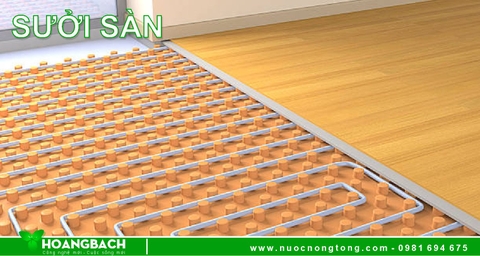 Hệ thống nước nóng tổng kết hợp với sưởi sàn bằng nước nóng
