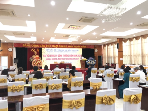 Công ty CP Bia Sài Gòn - Phú Thọ tổ chức Đại hội đồng cổ đông thường niên năm 2024