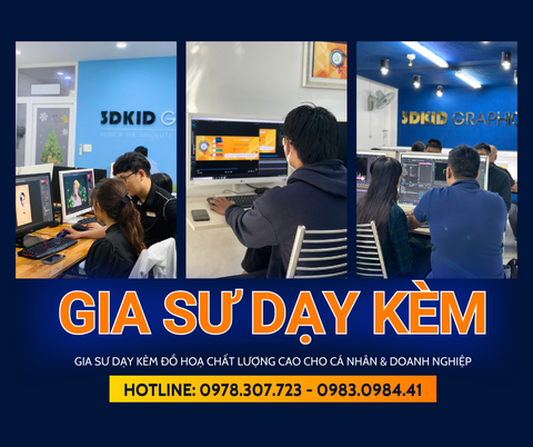 GIA SƯ DẠY KÈM THIẾT KẾ ĐỒ HỌA TẠI QUẬN 12 CHO NGƯỜI MỚI BẮT ĐẦU