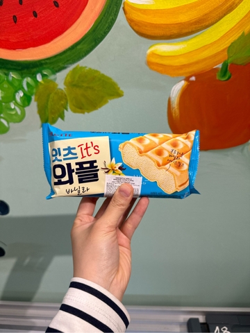 Kem Waffle Vanilla (kem bánh Lotte vị Vanilla)