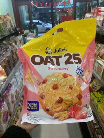 Bánh qui yến mạch dâu Julie's - 300g