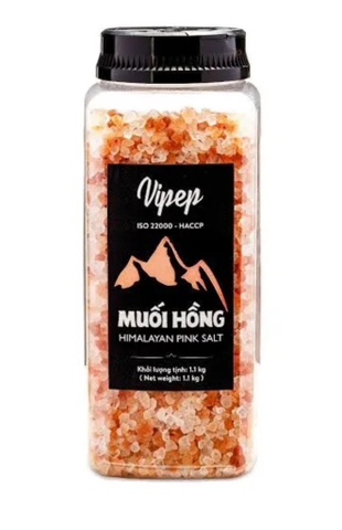 Muối hồng Himalaya Vipep hạt thô 500g