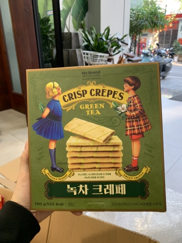 BÁNH CREPE GREE TEA  NO BRAND 180g