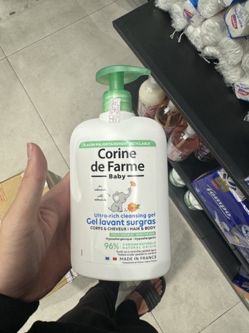 Gel tắm Ultra- Rich Corine De Farm 2in1 500ml