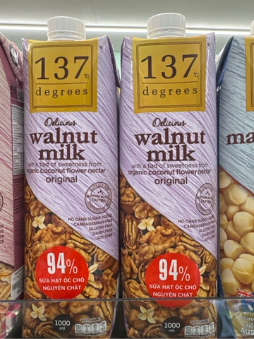 Sữa hạt óc chó nguyên chất 137 DEGREES 1000ml