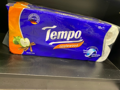 Giấy vệ sinh TEMPO - Hương gỗ táo (10 cuộn)