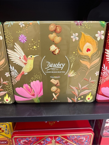 Bánh quy tổng hợp 6 loại Desobry Luxury Belgian Biscuits - 6 varieties 300g - HS ĐỎ
