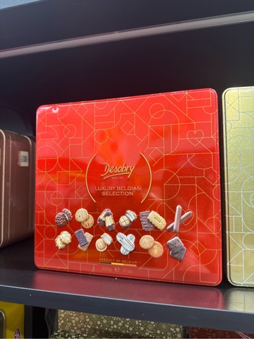 Bánh quy Bỉ tổng hợp Desobry Luxury Belgain Biscuits - Luxury Biscuits Selection 200g HS Đỏ (12)