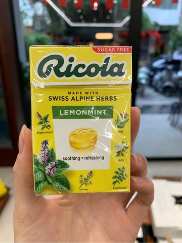 Viên ngậm thảo mộc Ricola LemonMirt không đường - 40g